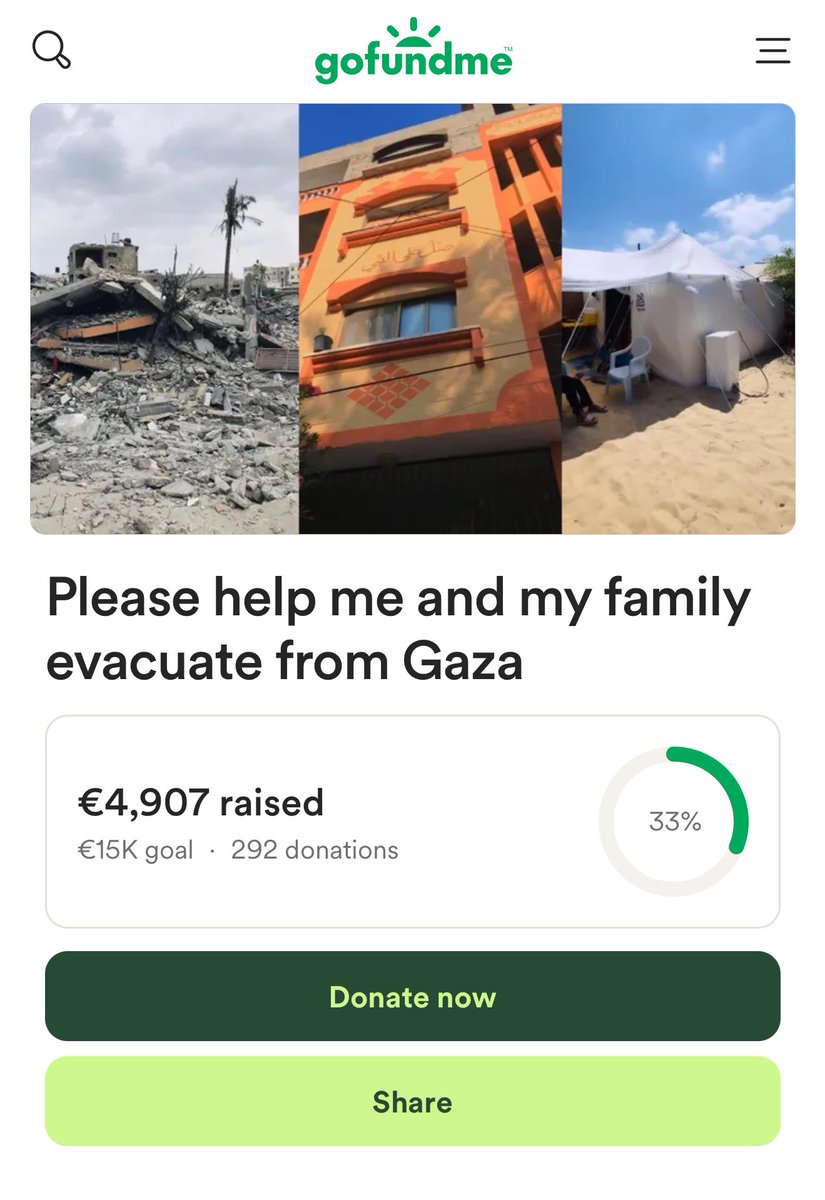 mostafaingazza's tweet photo. PLS DON’T SKIP FOR IMPORTANCE ‼️

We’re dying every single day for more than a year and the world has not done anything to stop the bloodshed yet! 

We’re fighting with our lives to survive this genocide. We’re €94 short to the goal!👇🏻

GFM:https://t.co/j2eOud3ReC https://t.co/3Msc7hhMtF