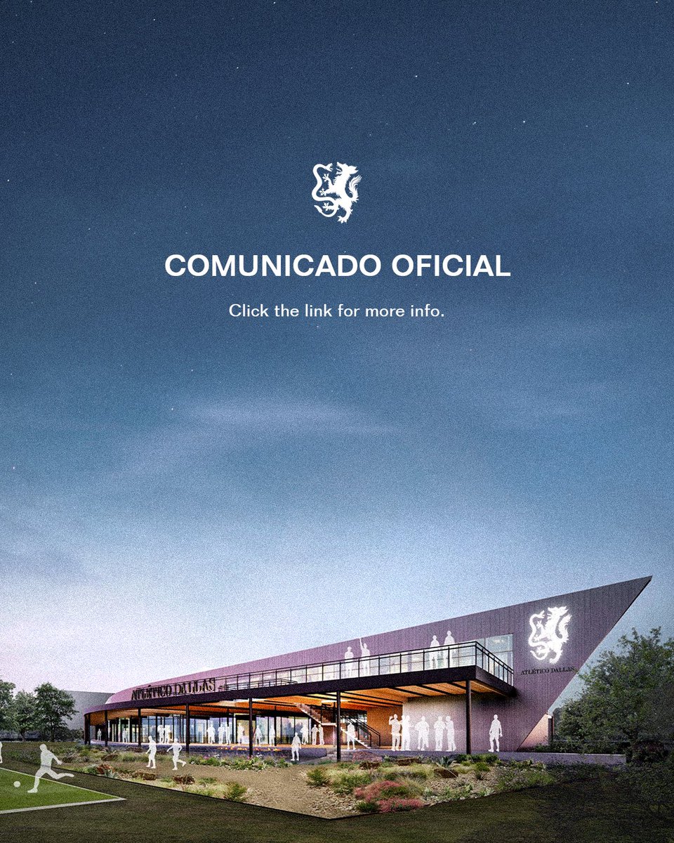 🗞️ The City of Garland has proposed plans to build a state-of-the-art Soccer Complex to host Atlético Dallas HQ.

Click here for more info: atleticodallas.com/news/2025/05/2…