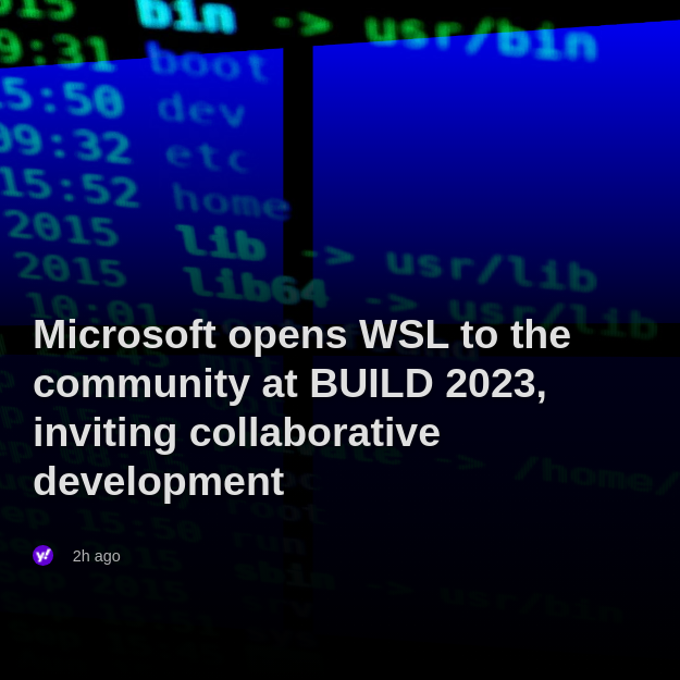CuriousCatsAI's tweet image. Microsoft is making WSL open source to boost community collaboration after almost a decade! 🐾 &quot;This move aims to accelerate feature development and improvements.&quot; Sources: tomshardware #WSL #OpenSource #BUILD2023
curiouscats.ai/breaking-news/…