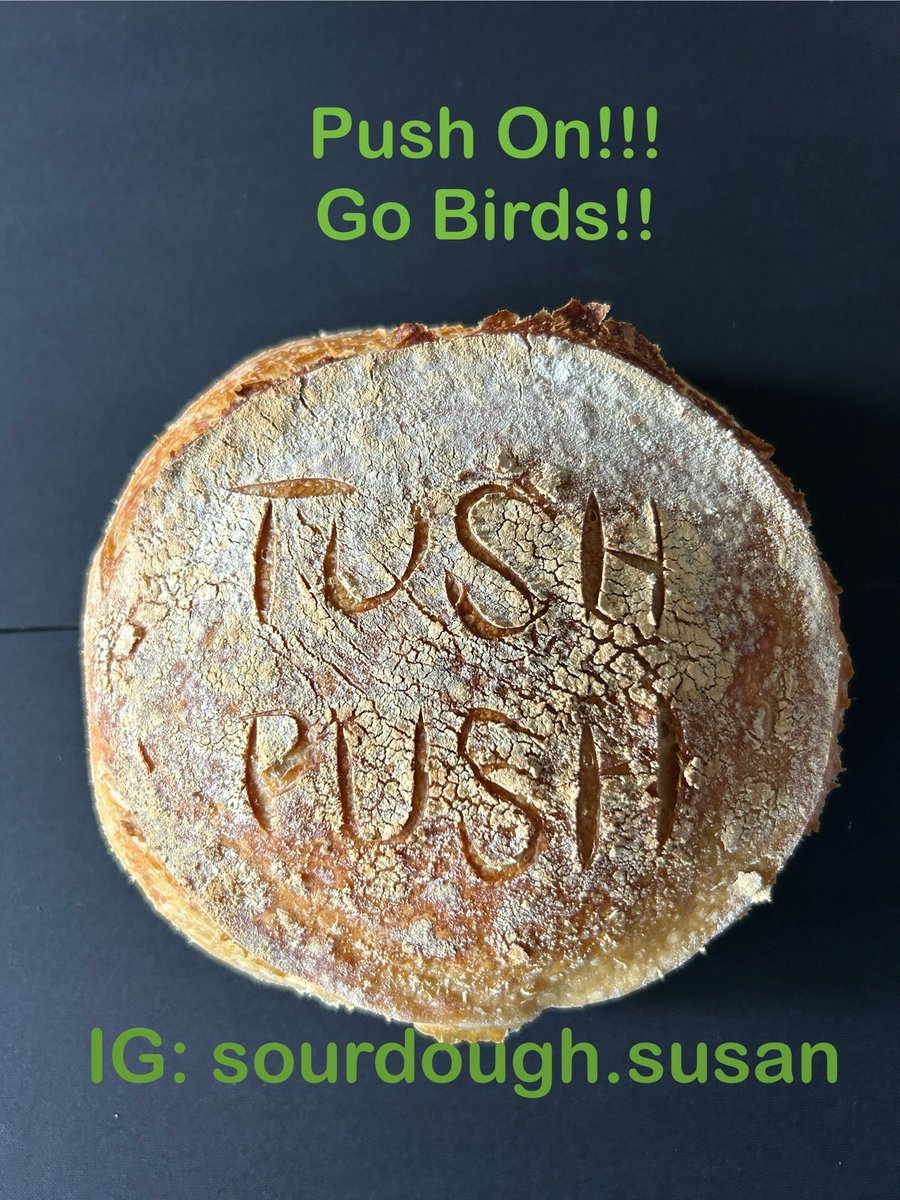 stampinsusan's tweet photo. Made a Tush Push Sourdough. Tush Push lives! Stop being babies and just find a way to stop it rather than trying to ban it. Go Birds. Go Birds! @Eagles #TushPush @NBCPhiladelphia @FOX29philly @CBSPhiladelphia https://t.co/Q4wxRQwepe