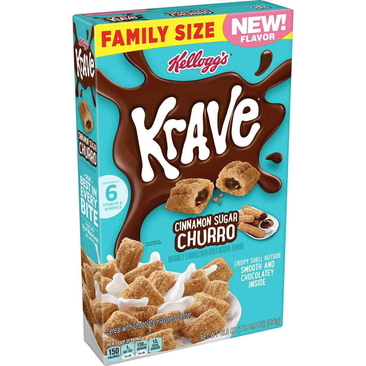 cerealouslynet's tweet image. Cinnamon Sugar Krave is hitting Walmart now! This appears to be a reboot of 2019's underrated Cinnamon Crunch Krave.