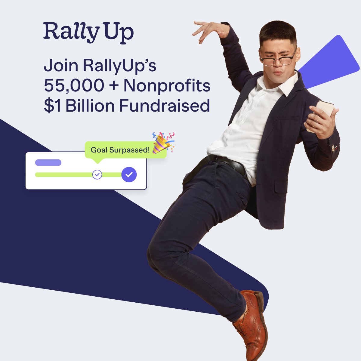 We're celebrating 55,000+ nonprofits who've raised $1 BILLION through RallyUp! 🎯 

Ready to surpass YOUR fundraising goals? Join the movement at bit.ly/3H5LLrO and start your campaign today! 💪 

#FundraisingSuccess #NonprofitTech #FundraiseToday