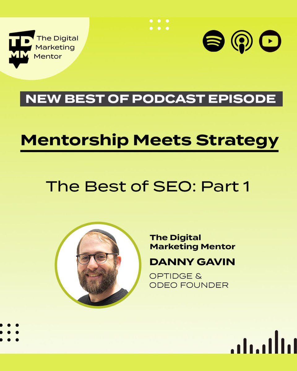 Mentorship and representation are powerful forces that shape careers, a theme that resonates throughout the first installment of our two-part “Best of SEO” episode series.

Tune in: optidge.com/?post_type=pod…

#newepisode #tunein #optidge #seo #TDMM #podcast