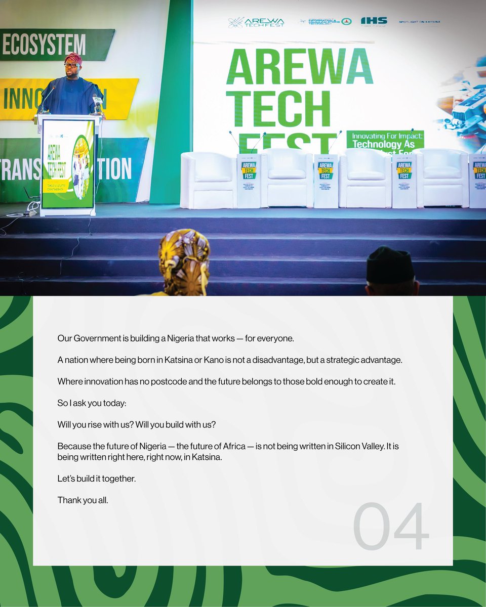 Dr. 'Bosun Tijani (@bosuntijani) on Twitter photo Good to return to Katsina today to engage with a large gathering of young people at the Arewa Tech Festival , in fulfilment of my commitment to the DG of <a href="/katdict/">Katsina Directorate of ICT</a> a few weeks ago. I am extremely passionate about the opportunities that technology offers young people so I’m pleased Good to return to Katsina today to engage with a large gathering of young people at the Arewa Tech Festival , in fulfilment of my commitment to the DG of <a href="/katdict/">Katsina Directorate of ICT</a> a few weeks ago. I am extremely passionate about the opportunities that technology offers young people so I’m pleased