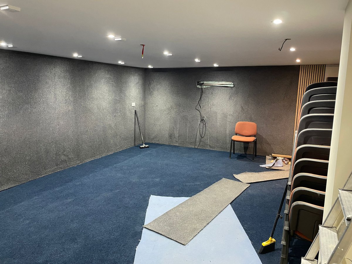 The basement classroom and kitchen of the new school is nearly finished