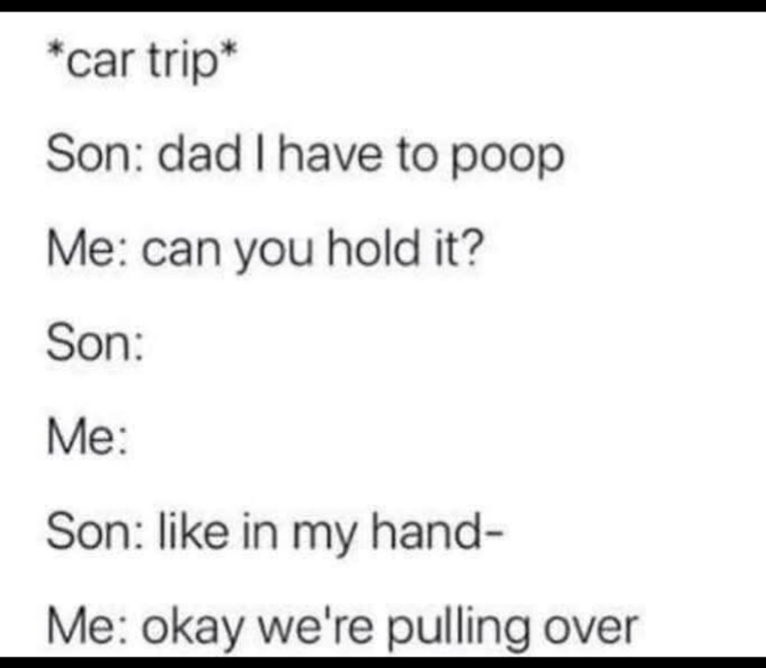 💩
🫴..... And that's the end of the car trip 🫩
