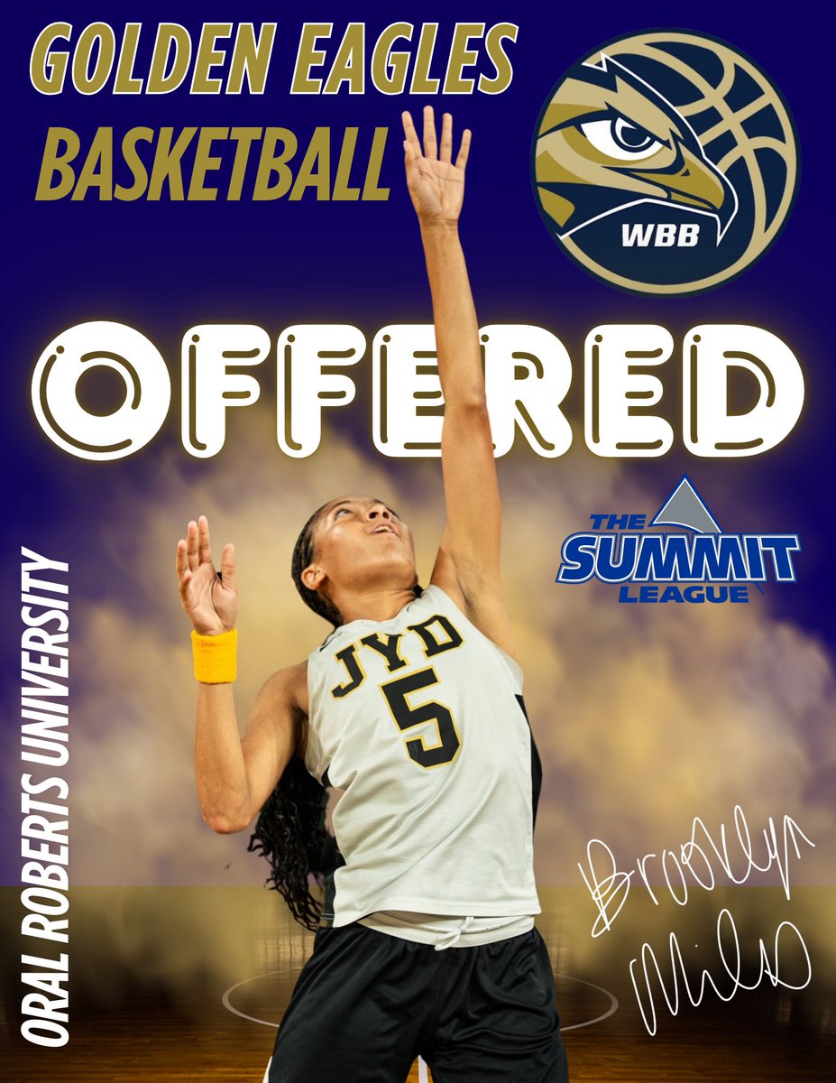 Brooklyn Miles (@brooklynmiles05) on Twitter photo After an amazing and fantastic unofficial visit at Oral Robertโs University, I have received another D1 offer from <a href="/ORUWBB/">ORU W. Basketball</a> and <a href="/coachc_anderson/">Cophie Anderson</a>. I would like to thank <a href="/CoachA918/">Wayne Anderson</a> and <a href="/haydenpriddy/">Hayden Priddy</a> for watching me this weekend at Clash of the Clubs!!! A special thank you to After an amazing and fantastic unofficial visit at Oral Robertโs University, I have received another D1 offer from <a href="/ORUWBB/">ORU W. Basketball</a> and <a href="/coachc_anderson/">Cophie Anderson</a>. I would like to thank <a href="/CoachA918/">Wayne Anderson</a> and <a href="/haydenpriddy/">Hayden Priddy</a> for watching me this weekend at Clash of the Clubs!!! A special thank you to