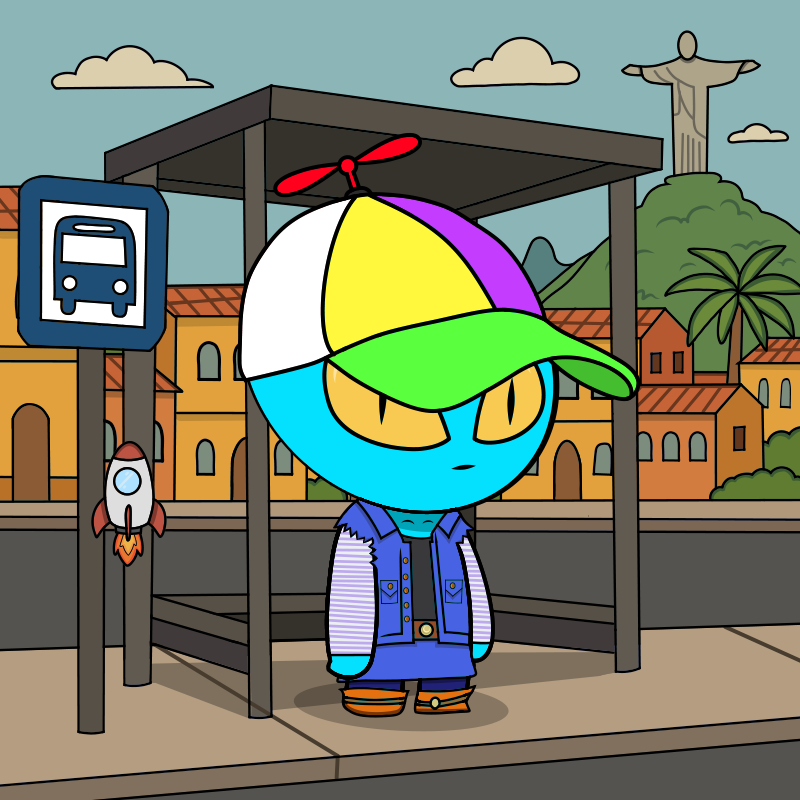 BaddiesvGoodies's tweet photo. Humans call it hump day. I've been waiting at this bus stop since Monday. 

Send help @intergaze_xyz  🚏👽 https://t.co/kISBQUpDeC