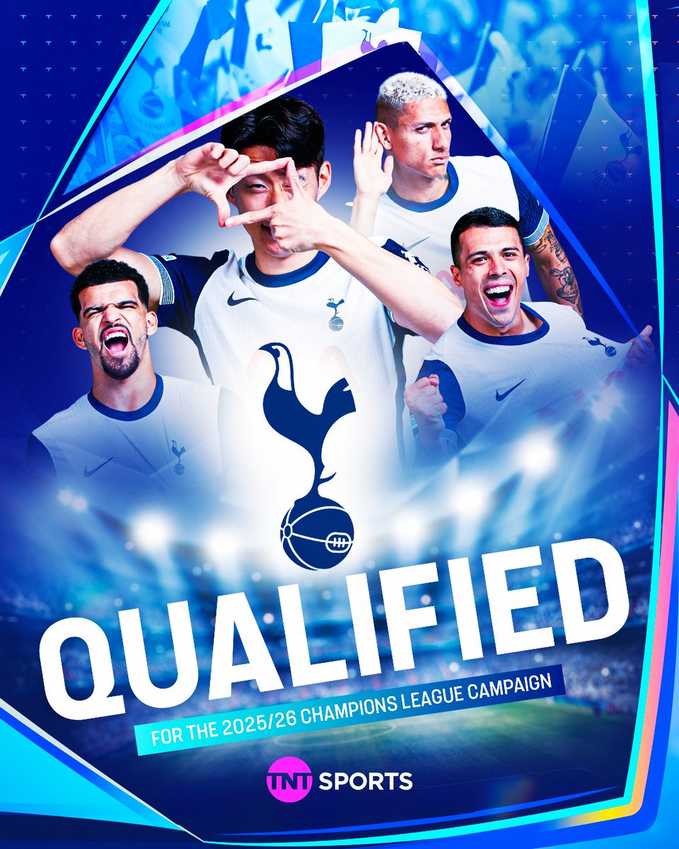 Spurs' victory in the Europa League final secures their spot in the Champions League next season 👏