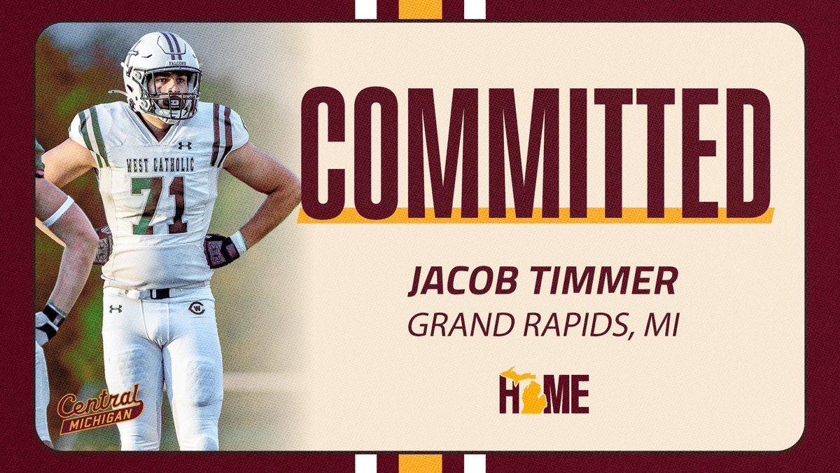 Jacob Timmer (@jacobtimmer71) on Twitter photo Blessed to announce that I have committed to Central Michigan University! <a href="/CoachHaydenMace/">Hayden Mace</a> <a href="/DrinkallCoach/">Matthew Drinkall 🇺🇸</a> <a href="/CoachChapin/">Jim Chapin</a> <a href="/CoachLGrove/">Landon Grove</a> <a href="/LanceSiegel/">Lance Siegel</a> Blessed to announce that I have committed to Central Michigan University! <a href="/CoachHaydenMace/">Hayden Mace</a> <a href="/DrinkallCoach/">Matthew Drinkall 🇺🇸</a> <a href="/CoachChapin/">Jim Chapin</a> <a href="/CoachLGrove/">Landon Grove</a> <a href="/LanceSiegel/">Lance Siegel</a>