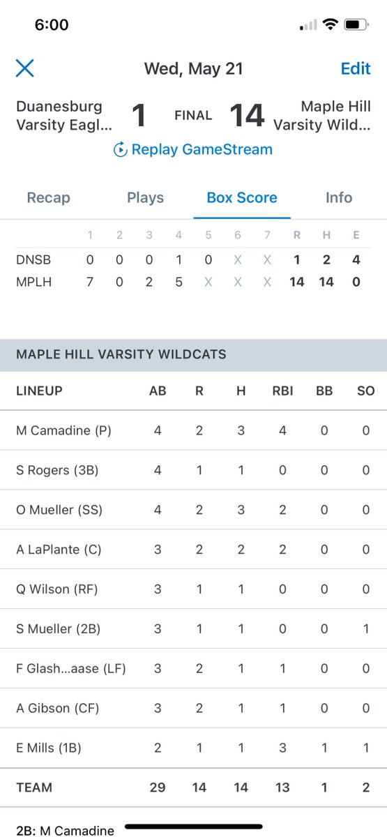 Maple Hill Softball tweet media