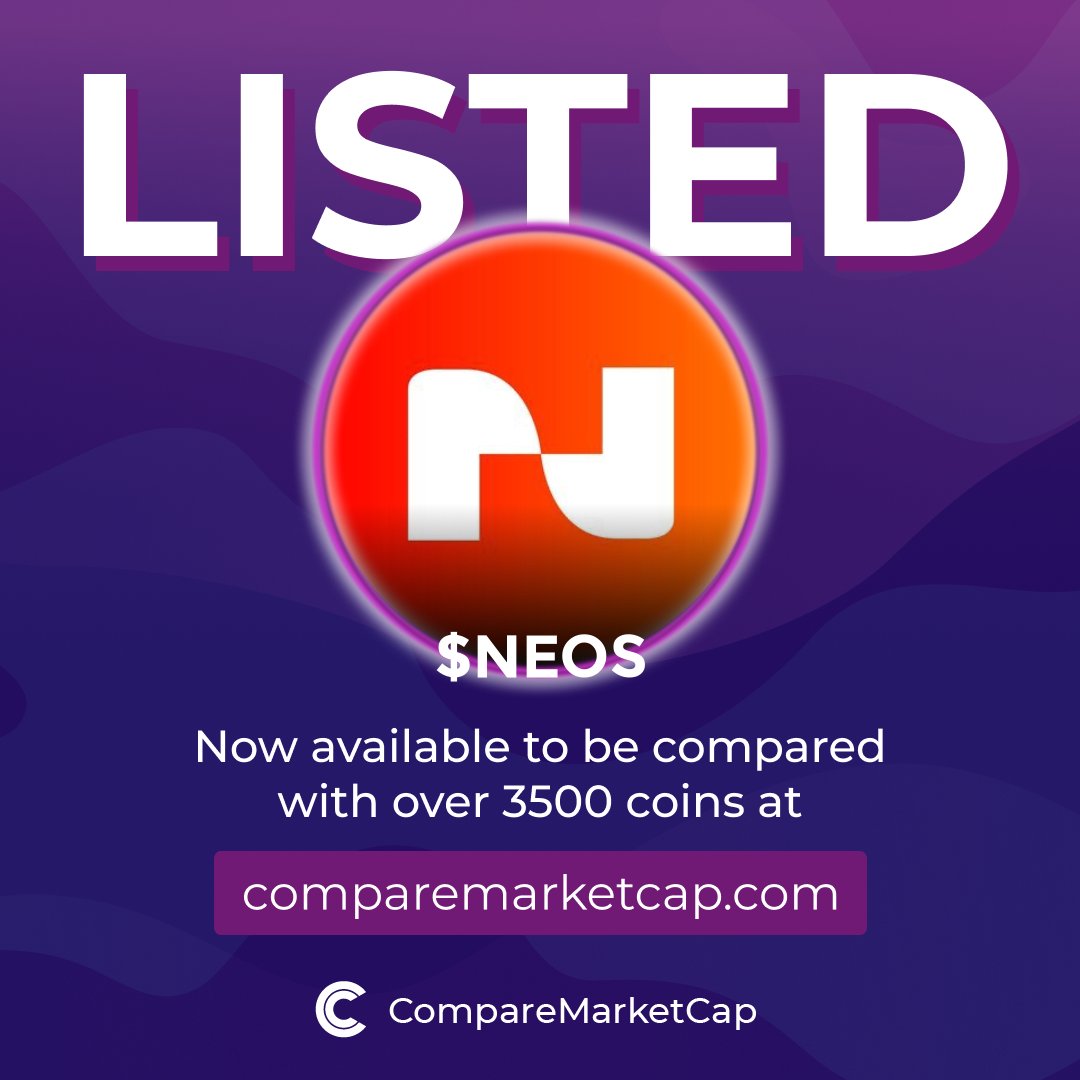 $NEOS is now listed on comparemarketcap.com/coin/neos-bot!

📈$176.4K
💸$0.018

Check Neos Bot on:
Website: neosbot.tech
X: <a href="/neosbotethh/">Neos Bot</a>
Telegram: t.me/neosboteth
