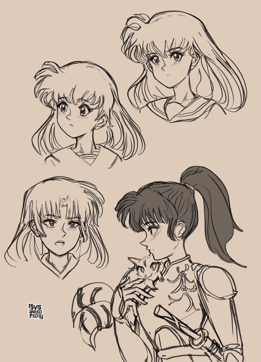 subzerofrog's tweet image. they should be drawn more often #kagome #sango #inuyasha #犬夜叉 #TheHeadgrindingArc
