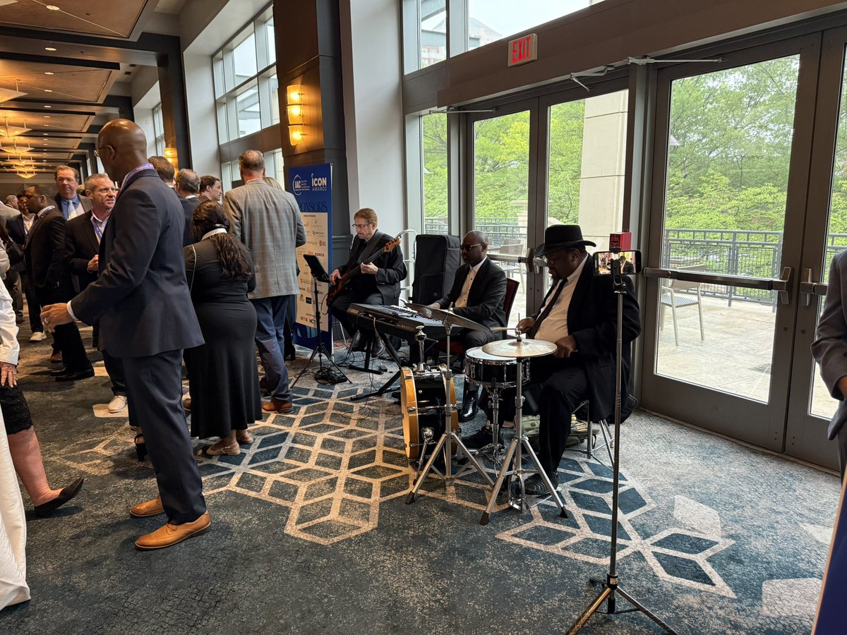 A room full of networking and great jazz music at our Industry Awards Celebration! #MTCIAC