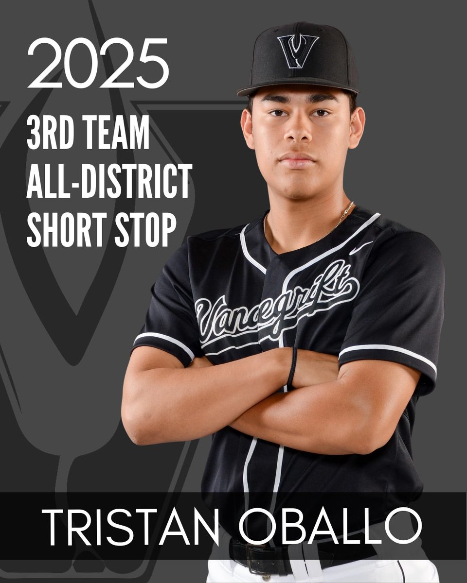Vandegrift Viper Baseball (@viper_baseball) on Twitter photo Our 2025 accolades continue with the impressive number of varsity Vipers selected to the Texas 25-6A All-District Teams!
Our awarded seniors are
<a href="/GeorgeFarley44/">George Farley IV</a> - 1st Team
<a href="/KanyonMillar5/">Kanyon</a> - 1st Team 1st Base
<a href="/jackhuerkamp/">Jack Huerkamp</a> - 3rd Team Catcher
<a href="/tristanoballo/">Tristan Oballo</a> - 3rd Team SS Our 2025 accolades continue with the impressive number of varsity Vipers selected to the Texas 25-6A All-District Teams!
Our awarded seniors are
<a href="/GeorgeFarley44/">George Farley IV</a> - 1st Team
<a href="/KanyonMillar5/">Kanyon</a> - 1st Team 1st Base
<a href="/jackhuerkamp/">Jack Huerkamp</a> - 3rd Team Catcher
<a href="/tristanoballo/">Tristan Oballo</a> - 3rd Team SS