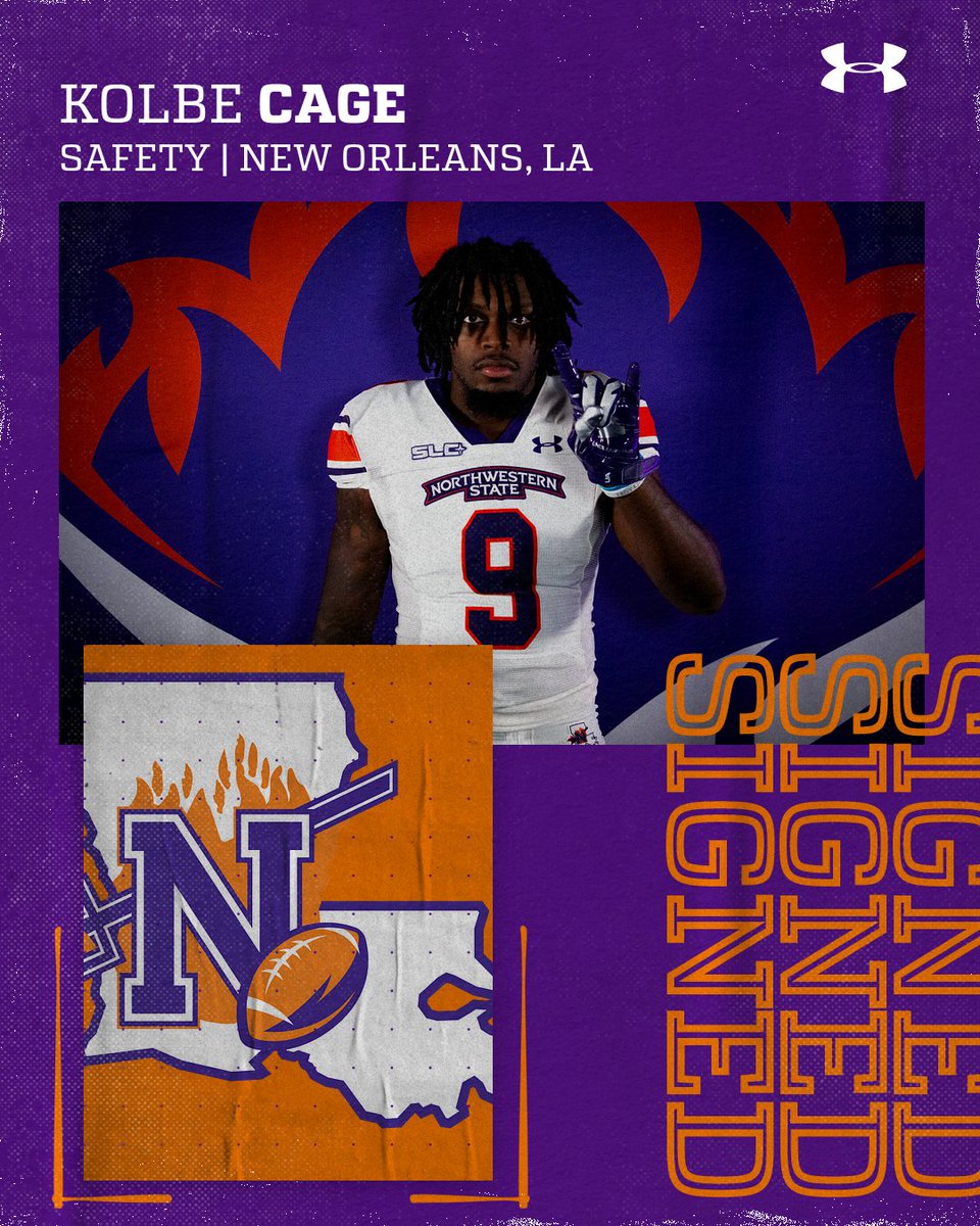 NSU Football (@nsudemonsfb) on Twitter photo Bringing his talent back to his home state! Welcome <a href="/kolbecage/">Kolbe Cage</a> to the City of Lights ππ€ Bringing his talent back to his home state! Welcome <a href="/kolbecage/">Kolbe Cage</a> to the City of Lights ππ€