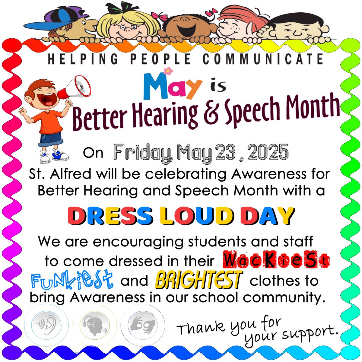 Mrs. Isaac (She/Her) (@mrs_a_isaac) on Twitter photo Join <a href="/StAlfred_dpcdsb/">St. Alfred School</a> by participating in #DressLoudDay on Friday. š We all communicate in different ways & that is something to celebrate. <a href="/DPCDSB_SLP/">DPCDSB Speech Language</a> #MissEastSERTS #CatholicTeachers <a href="/ERW_StAlfred/">P. Jorge</a> Join <a href="/StAlfred_dpcdsb/">St. Alfred School</a> by participating in #DressLoudDay on Friday. š We all communicate in different ways & that is something to celebrate. <a href="/DPCDSB_SLP/">DPCDSB Speech Language</a> #MissEastSERTS #CatholicTeachers <a href="/ERW_StAlfred/">P. Jorge</a>