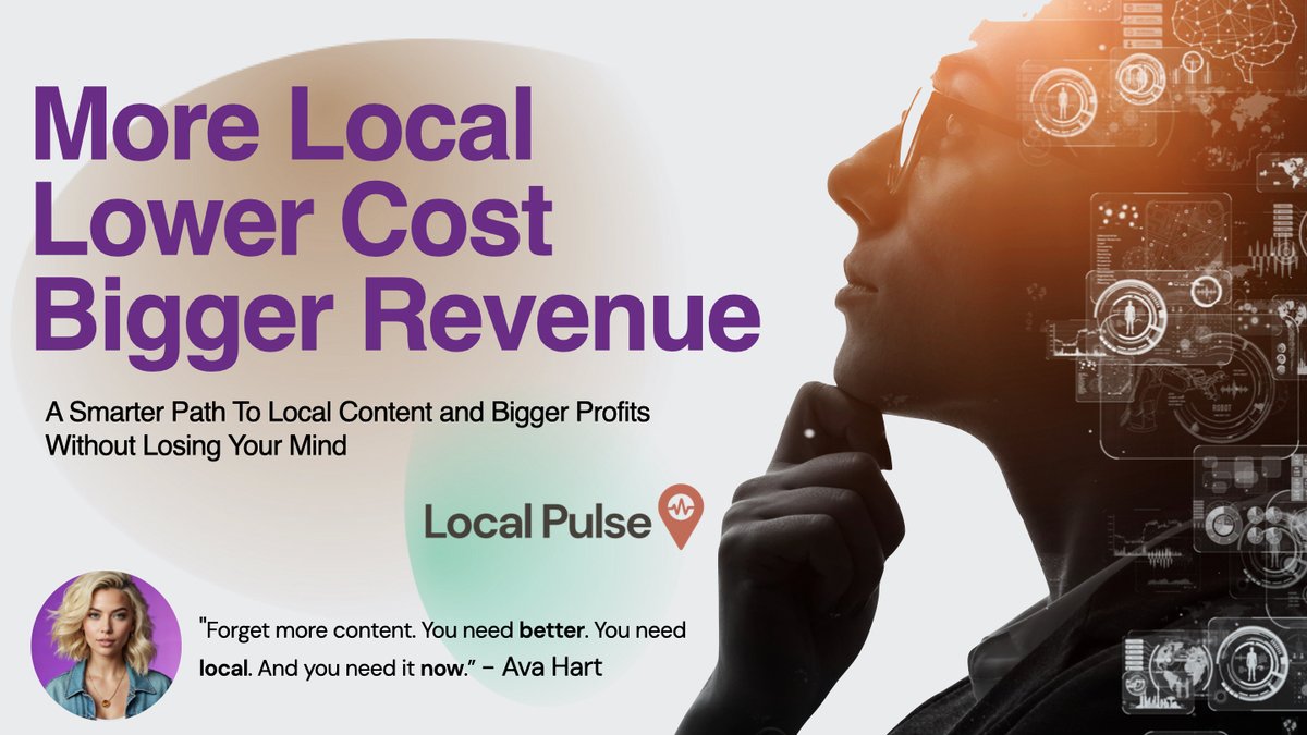 Hope you all plan to join me tomorrow for a free webinar More Local-Lower Cost-Bigger Revenue starts at 1pm Eastern. Register here, even if you can't make it live and I'll send you a link to the replay. tracyjohnson.kartra.com/page/GetMoreLo…