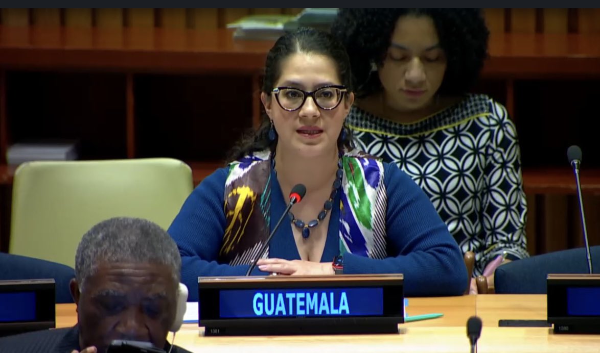 Guatemala participated in the Interactive Dialogue on Culture &amp; Development highlighting: use of technology for the preservation of mayan languages, cultural empowerment, social inclusion &amp; promotion of our identity for future generations #UNGA79 #cultureday