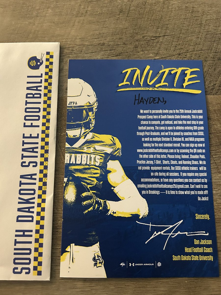 Hayden Morrison WR 2026 (@haydenmorrison_) on Twitter photo Thank you <a href="/CoachDtjackson/">Dan Jackson</a> for the camp invite! Exited to compete this summer! <a href="/GoJacksFB/">SDSU Football</a> Thank you <a href="/CoachDtjackson/">Dan Jackson</a> for the camp invite! Exited to compete this summer! <a href="/GoJacksFB/">SDSU Football</a>