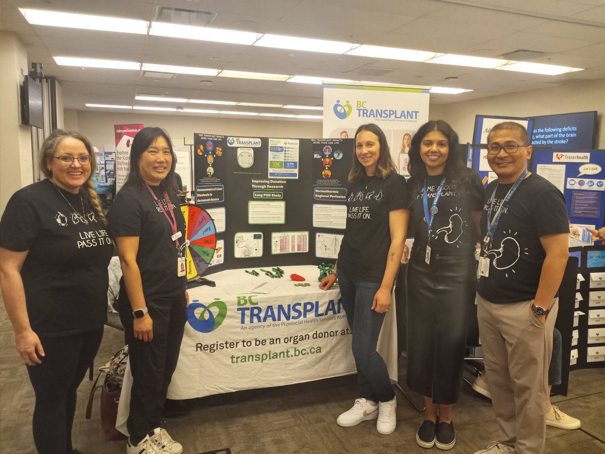 BCT was at Abbotsford Regional Hospital for an education session to raise awareness for organ donation and transplant. Thanks to Bobbi and the other recipients here for increasing exposure for organ donation and transplantation!