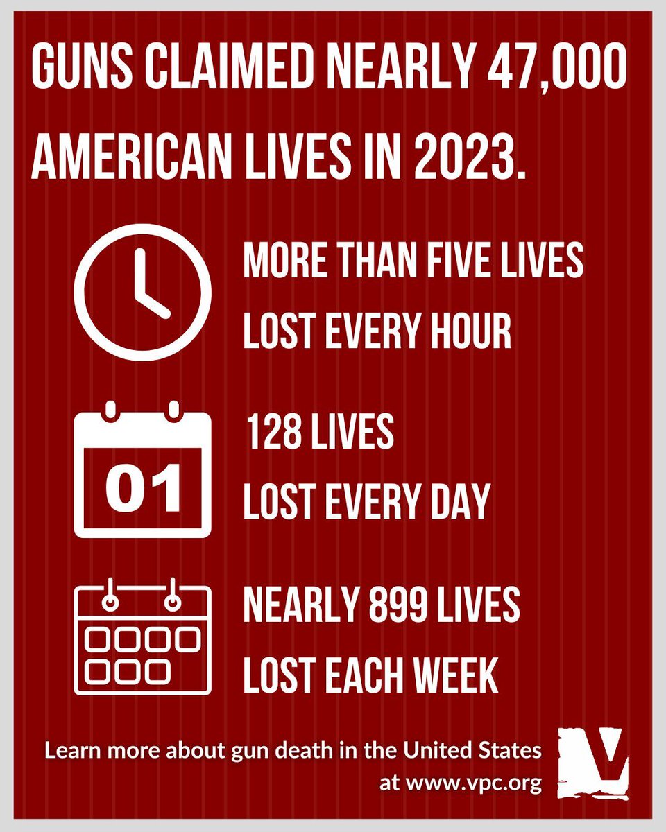 Guns claimed nearly 47,000 American lives in 2023. Learn more about gun death in the United States and what the Violence Policy Center is doing about it at vpc.org.

#violencepolicycenter #gunviolenceprevention