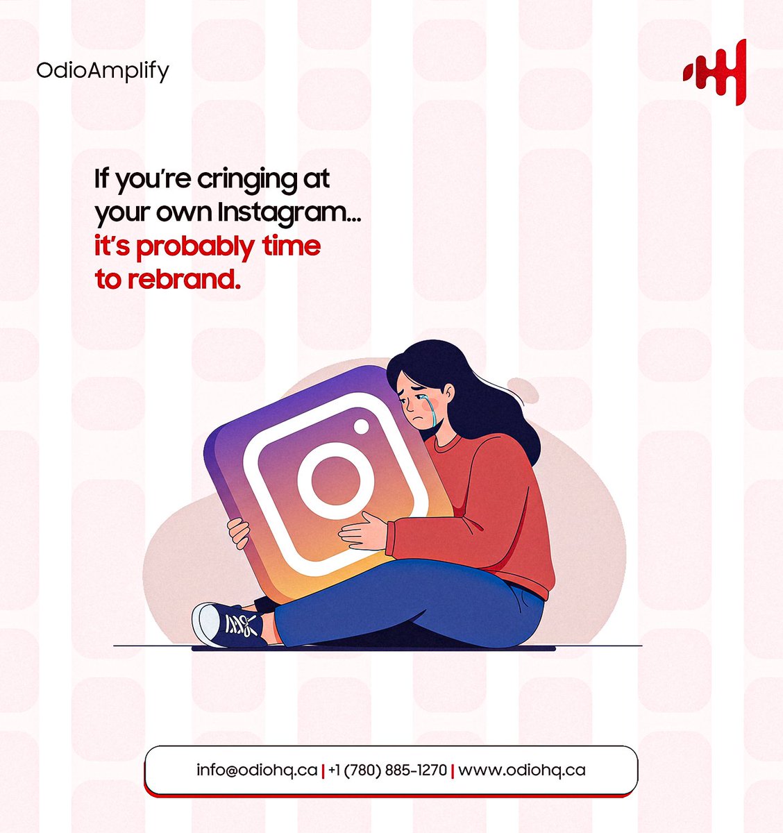 odiohq's tweet photo. Your brand is how people feel when they encounter you and how clearly they understand your value.

If your visuals feel outdated…

If your messaging feels vague…

If your content feels nothing like you anymore

Then you’ve evolved. And your brand should too. https://t.co/V184hIwxRU