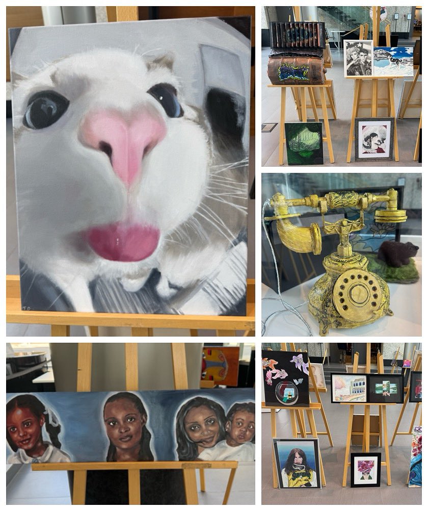 Thank you Diefenbaker artists for this amazing display of talent at the board office this week. #ProudToBeCBE