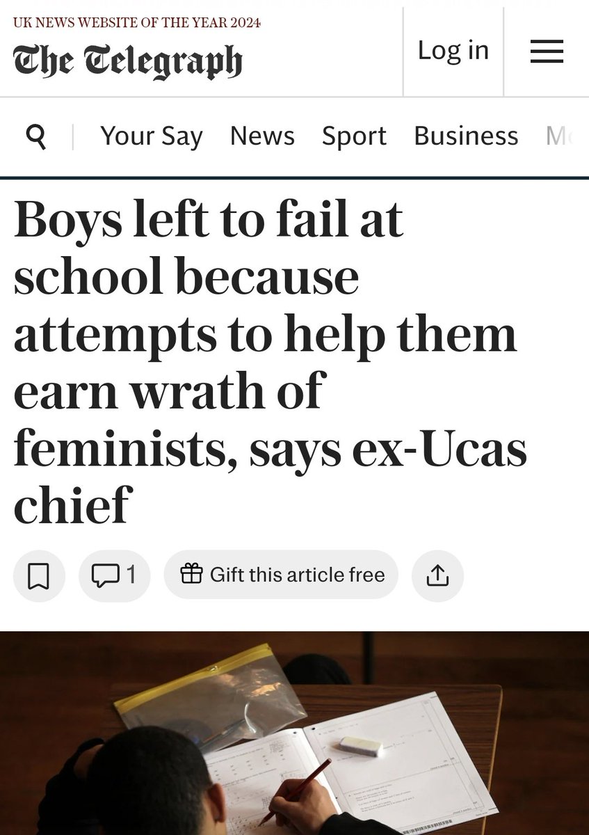 Feminists believe helping boys is harming girls. 
It's not a zero sum game, it's a negative sum game.
archive.ph/mKV3l#selectio…