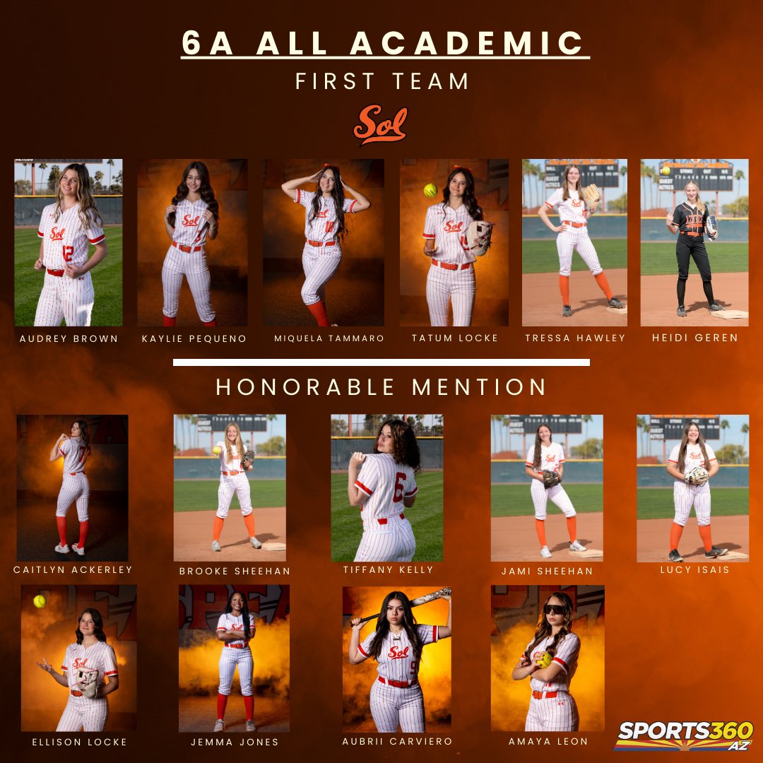 CDS Aztec Softball 🥎 (@cdsaztecsoftbal) on Twitter photo A HUGE SHOUTOUT to Sports360AZ for recognizing our Student-Athletes on the All-Academic Spring Teams, First Team and Honorable Mention. These girls just as hard in the classroom as they do on the field 🧡💛 We are SOOO INCREDIBLY PROUD of your accomplishments! <a href="/CdS_Aztecs/">Corona del Sol Athletics</a> A HUGE SHOUTOUT to Sports360AZ for recognizing our Student-Athletes on the All-Academic Spring Teams, First Team and Honorable Mention. These girls just as hard in the classroom as they do on the field 🧡💛 We are SOOO INCREDIBLY PROUD of your accomplishments! <a href="/CdS_Aztecs/">Corona del Sol Athletics</a>