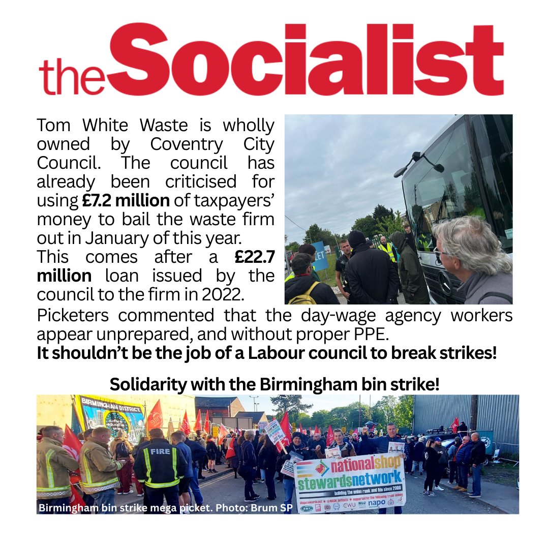 CovSocialists's tweet image. REPORT FROM THE FRONTLINE
🚫BLOCKING COV COUNCIL'S STRIKE-BREAKING🚫

Join the Socialists fighting back - socialistparty.org.uk/join-the-socia…