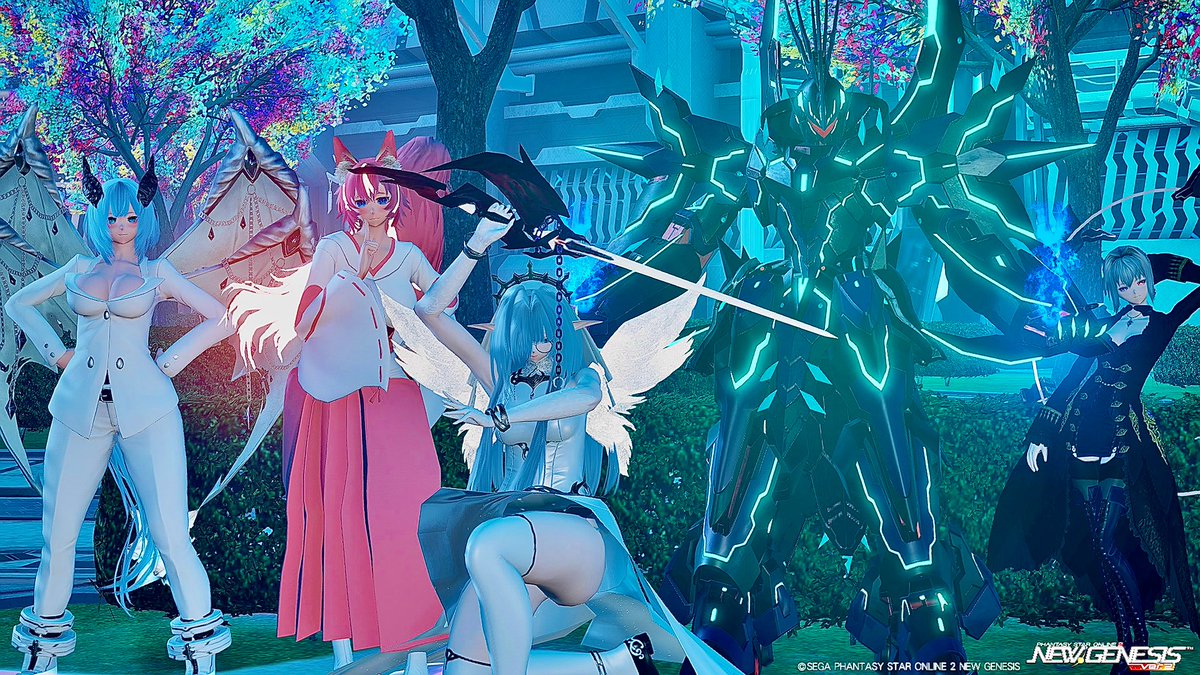 #PSO2_NGS  #PSO2NGS_SS  #メンテの日じゃないけどssを貼る 
おはようございます〜☀️
今回は、遂にブルアカ部全員集合しました〜
メンバーの皆さん集まって頂き、ありがとうございました！⸜(  ॑꒳ ॑  )⸝