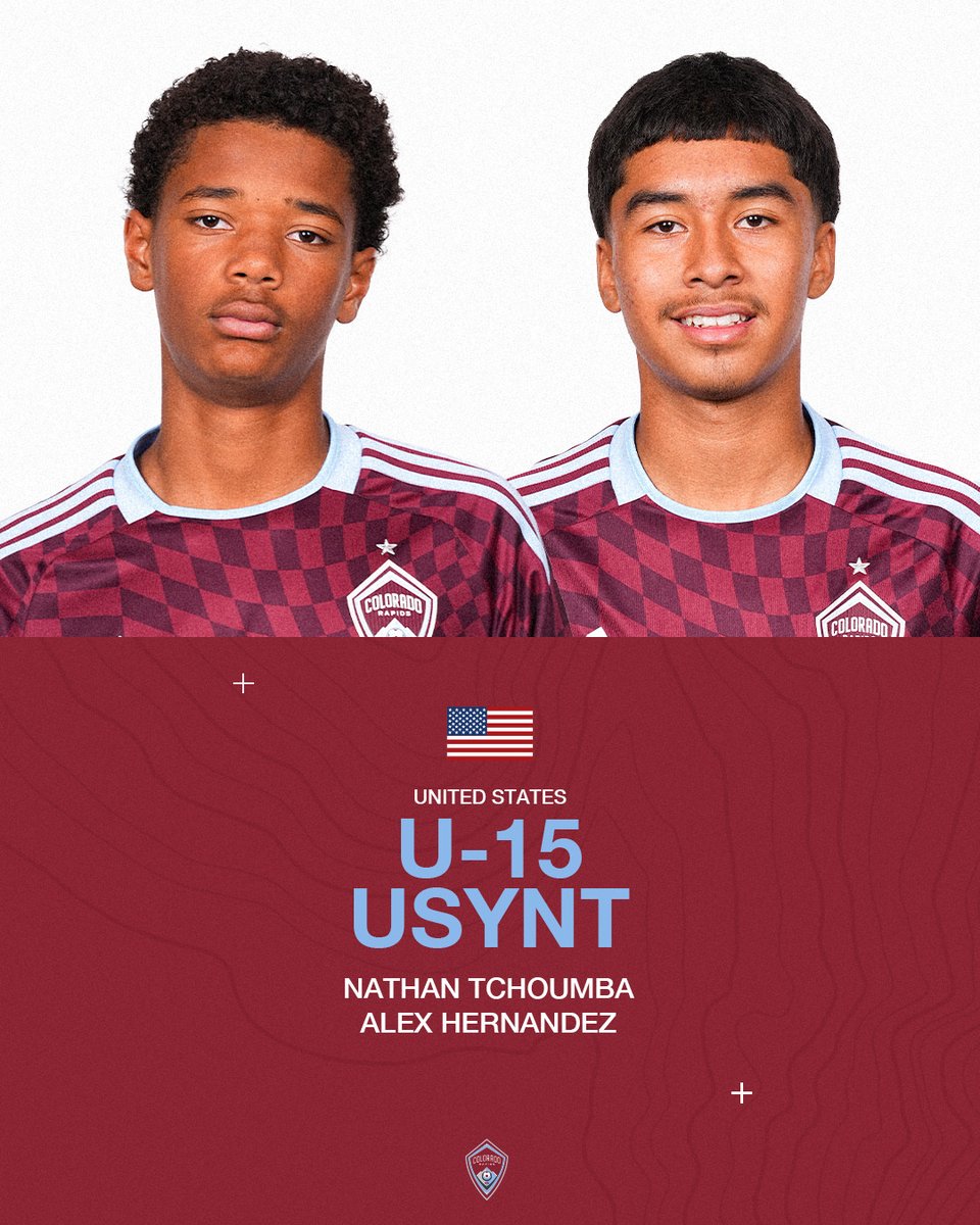 OFFICIAL 📰 Rapids Academy’s Alex Hernandez and Nathan Tchoumba called in to U-15 U.S. Youth National Team for International Friendlies

Read more here ➡️ rapids96.com/Hernandez-Tcho…