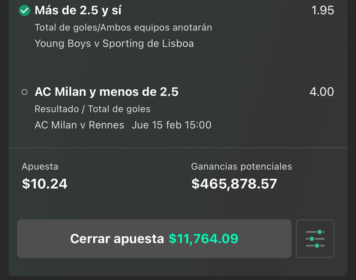 SON LA MEJOR COMUNIDAD ❤

Muchas Gracias a TODOS por seguirme y apoyar las dinámicas🔥
 
Siempre voy a compartir con ustedes Mis PARLAYS JUBILADORES Gratis POR AQUÍ 👉 t.me/LuisMiApuesta