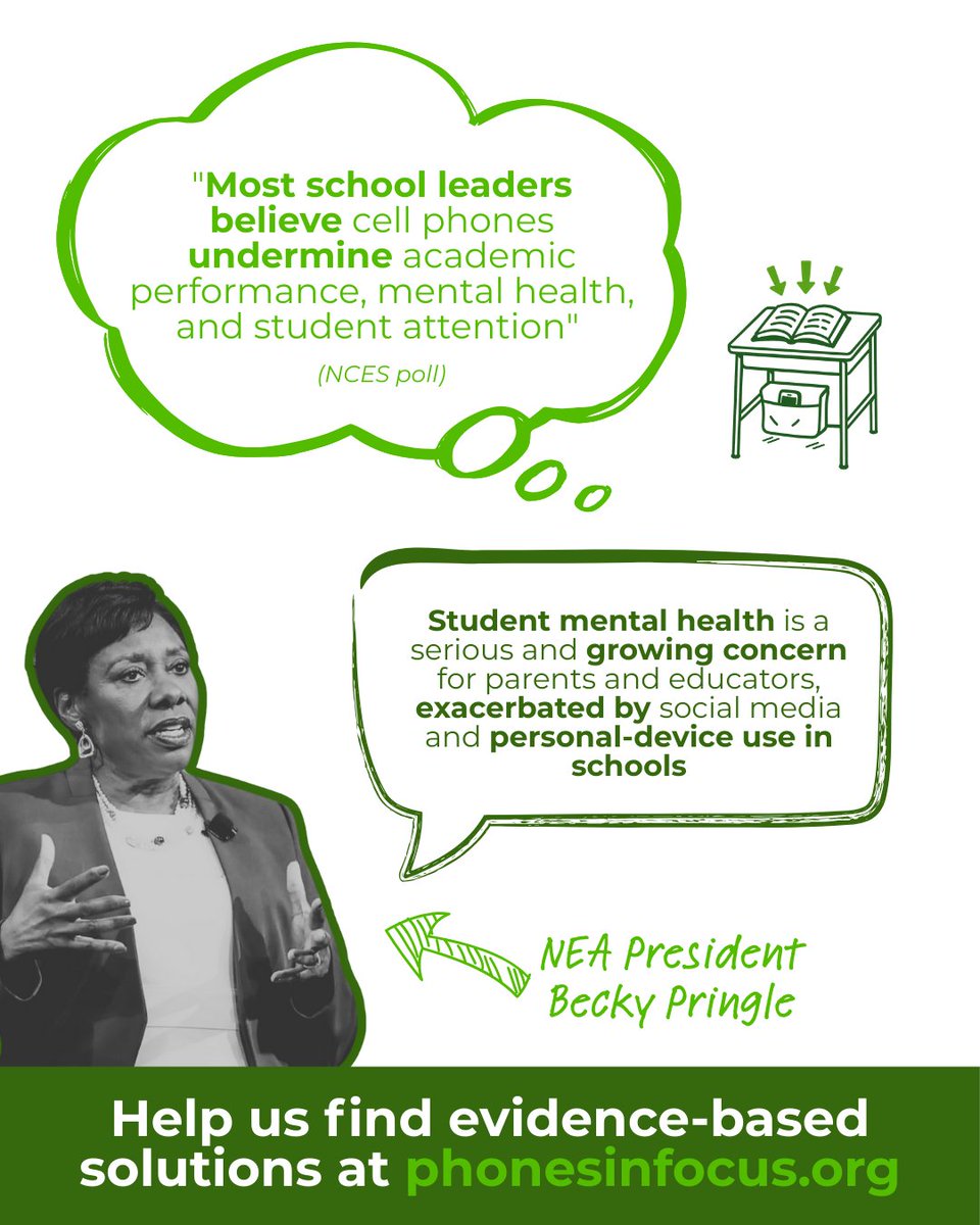 angeladuckw's tweet image. 📱How are phones REALLY impacting student mental health?
This #MentalHealthAwarenessMonth, we’re asking educators to share what they see every day in schools.
Take 5-mins to join the national conversation 👉 phonesinfocus.org
#PhonesInFocus #EdPolicy #StudentWellbeing…
