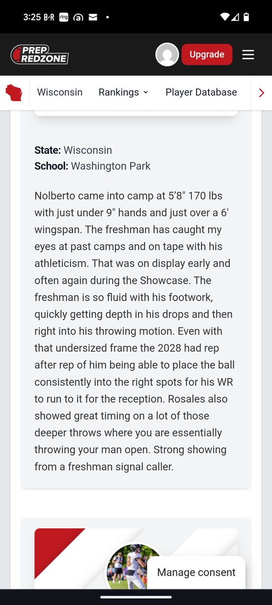 Nolberto_III's tweet photo. Thank you @MJ_NFLDraft and @PrepRedzoneWI for the write up 
@CSAPrepStar 
@TrambleJoe 
@QBHitList 
@QB1BlissFB
@quarterbackmag 
@bench424nmore 
@B19Kamrath 
@RiseAndFireCamp 
@NxtLevelAtx 
@QB_CoachColeman 
@ccprospects23 
@CFSRecruitment 
@RacineParkFB https://t.co/Uvh2D2Wf5T