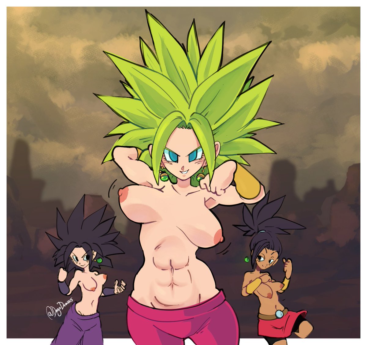 NotDeg's tweet image. Kale + Caulifla