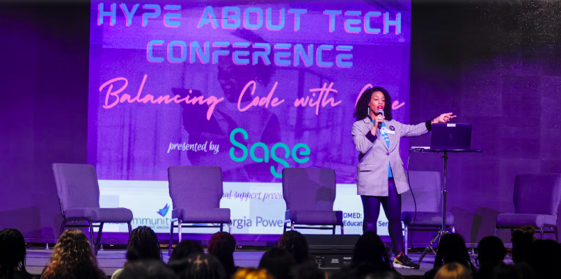 We’re thrilled to share that HYPE has been featured in the AJC!
The article highlights our fearless Founder, Kristina Newton, &amp; the powerful work we’re doing to create space for girls of color to lead and thrive in tech.
You can read the full article here: bit.ly/3YYty5A