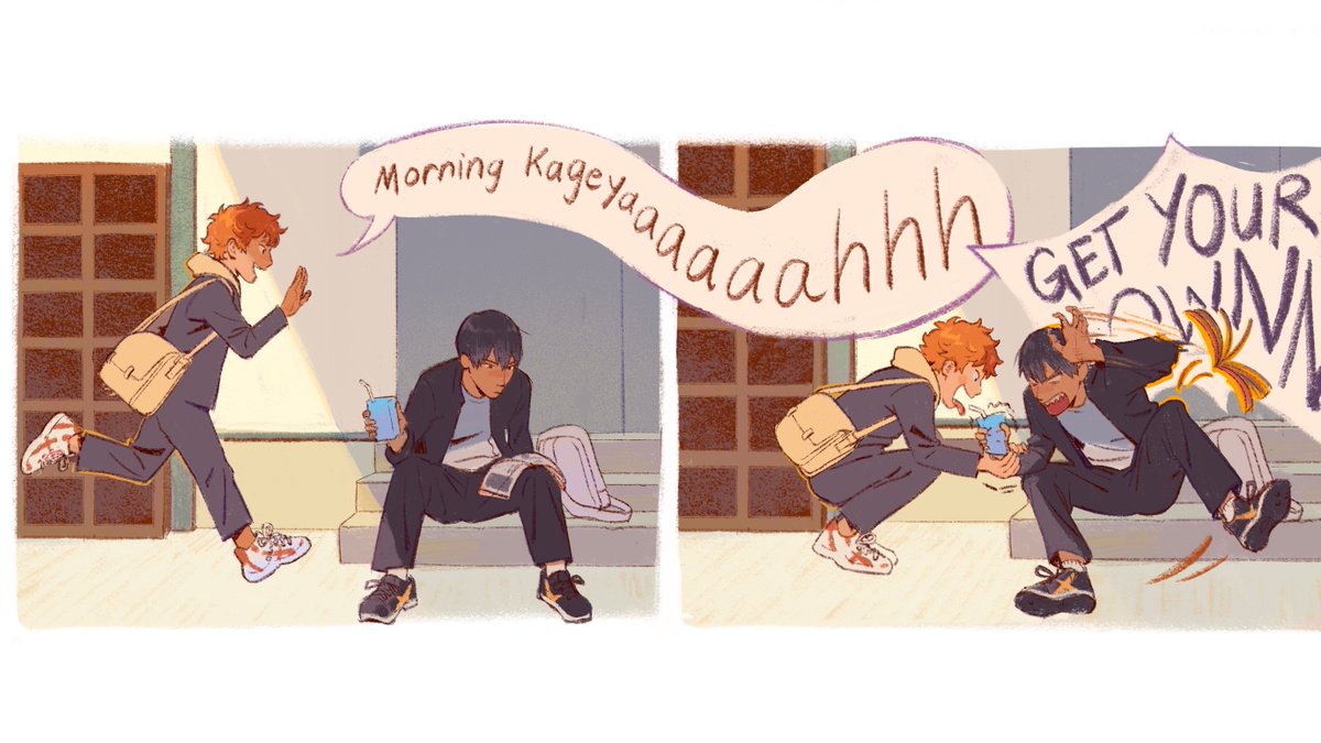 dumb and dumber from sometime ago #kagehina