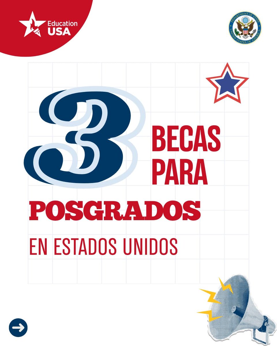 USEmbassyMEX's tweet image. 🎓 ¿Buscas estudiar un posgrado en EE.UU.?
Te dejamos 4 becas que podrían ayudarte a lograrlo 🇺🇸📚

💡 Conoce opciones, requisitos y beneficios en un solo lugar.
📌 ¡Dale RT y guarda este recurso!
 #StudyWithUS #EducationUSAMx