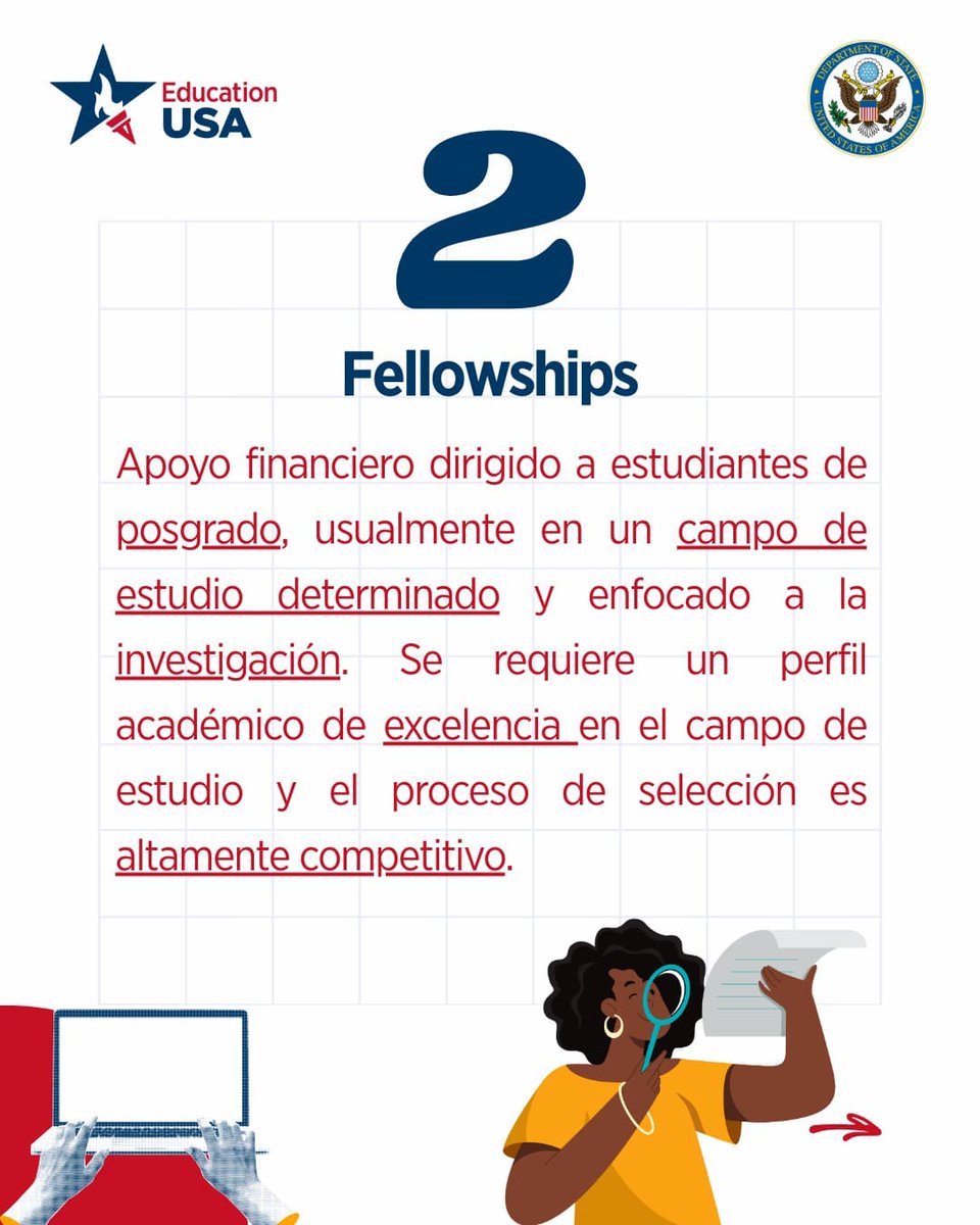USEmbassyMEX's tweet image. 🎓 ¿Buscas estudiar un posgrado en EE.UU.?
Te dejamos 4 becas que podrían ayudarte a lograrlo 🇺🇸📚

💡 Conoce opciones, requisitos y beneficios en un solo lugar.
📌 ¡Dale RT y guarda este recurso!
 #StudyWithUS #EducationUSAMx