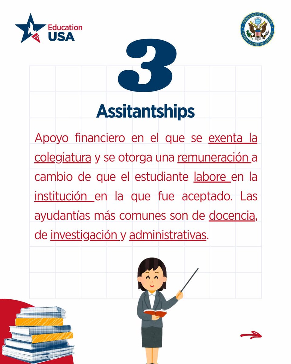 USEmbassyMEX's tweet image. 🎓 ¿Buscas estudiar un posgrado en EE.UU.?
Te dejamos 4 becas que podrían ayudarte a lograrlo 🇺🇸📚

💡 Conoce opciones, requisitos y beneficios en un solo lugar.
📌 ¡Dale RT y guarda este recurso!
 #StudyWithUS #EducationUSAMx