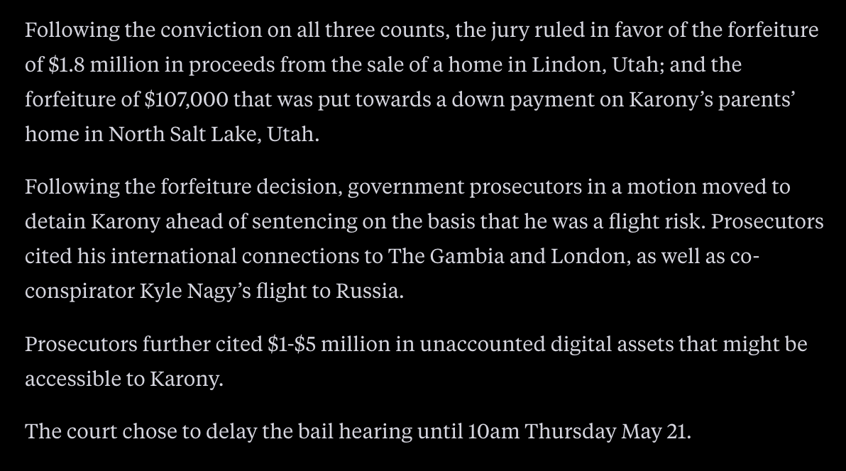 Protos's tweet photo. UPDATE 22:33 UTC, May 21: Added additional information from court.