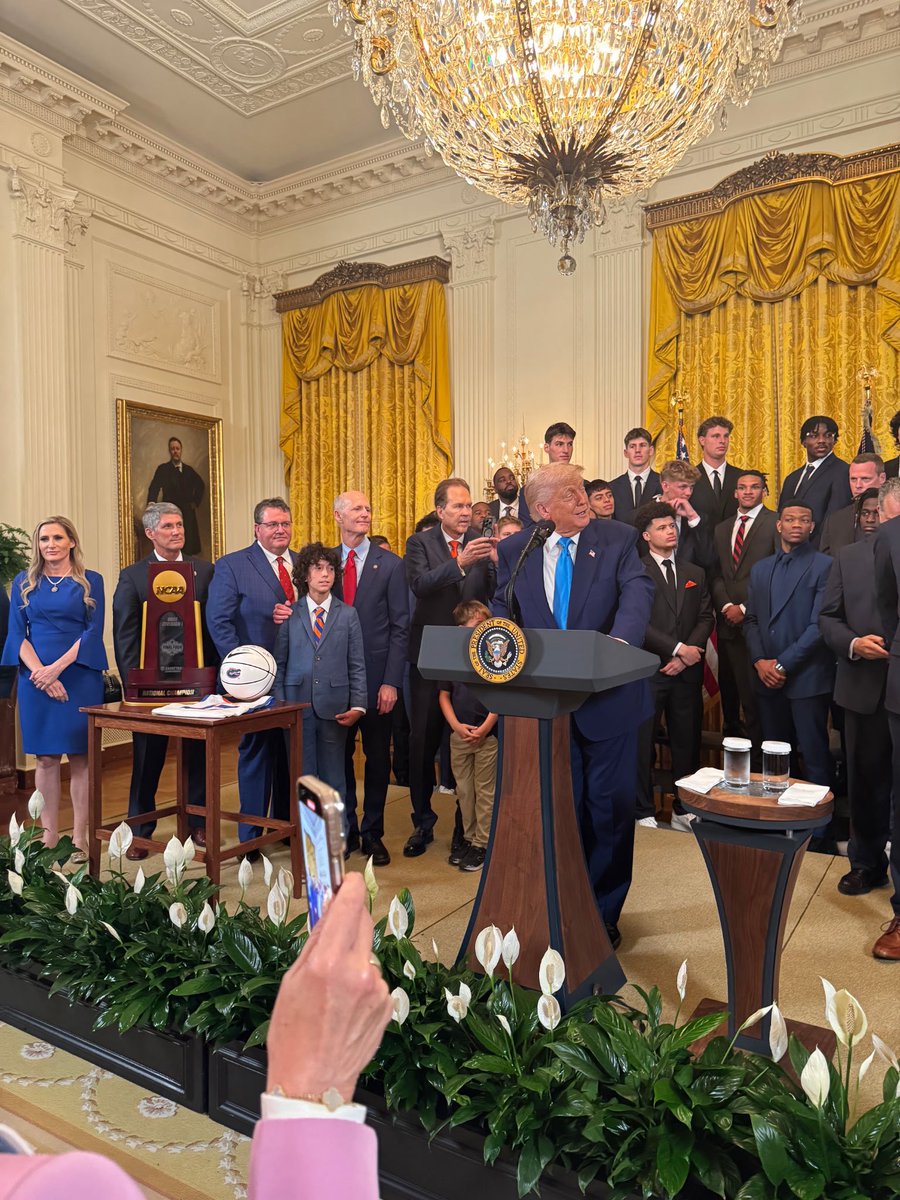 Rick Scott (@senrickscott) on Twitter photo Great being at the <a href="/WhiteHouse/">The White House</a> with my wife, Ann, our daughter, Allison, and our grandsons to celebrate <a href="/GatorsMBK/">Florida Gators Men’s Basketball</a>’s National Championship win!
GO GATORS 🐊 🏆 Great being at the <a href="/WhiteHouse/">The White House</a> with my wife, Ann, our daughter, Allison, and our grandsons to celebrate <a href="/GatorsMBK/">Florida Gators Men’s Basketball</a>’s National Championship win!
GO GATORS 🐊 🏆