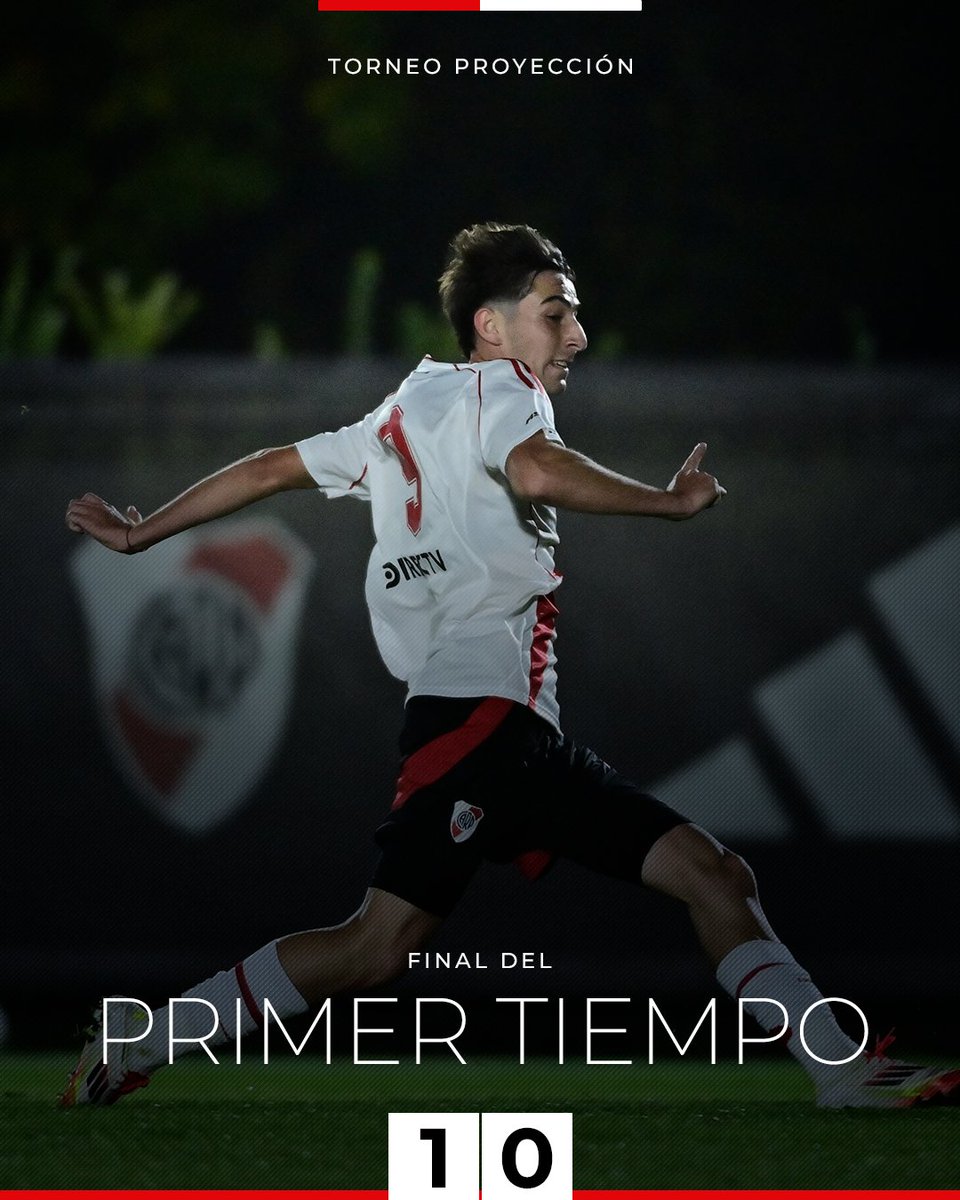 Final del primer tiempo en River Camp. El Millonario le está ganando 1-0 a Boca Juniors en el Superclásico de Reserva. 

⚽ Bautista Dadín 

#TorneoProyección | #VamosRiver ⚪🔴⚪