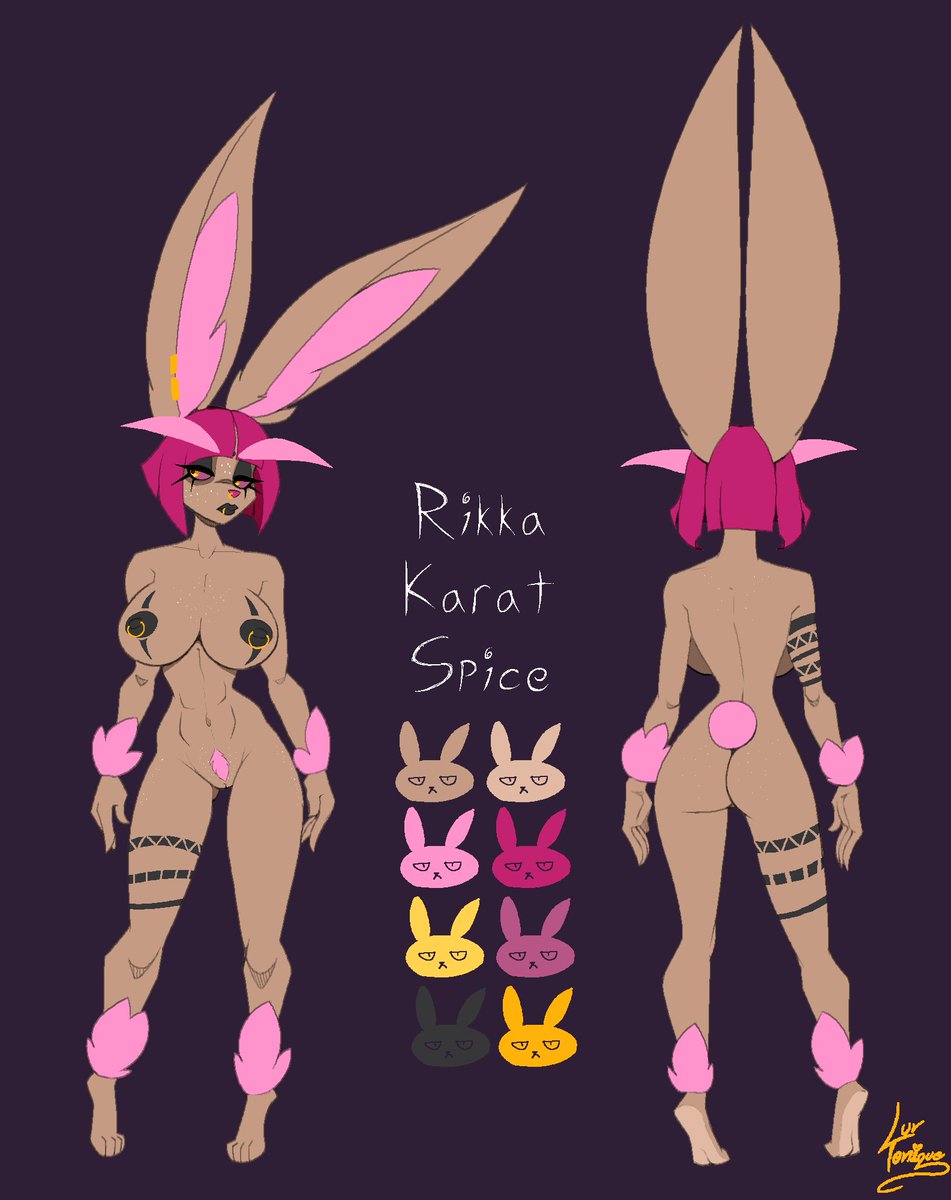 [Commission for InCawHoots, featuring an adoptable I sold 7 years ago that has exchanged multiple hands through resales!]

Goth bunny gf comes with everything you see here. As in, she doesn't come with anything not seen here. Your dick included.

(Challenge accepted?)