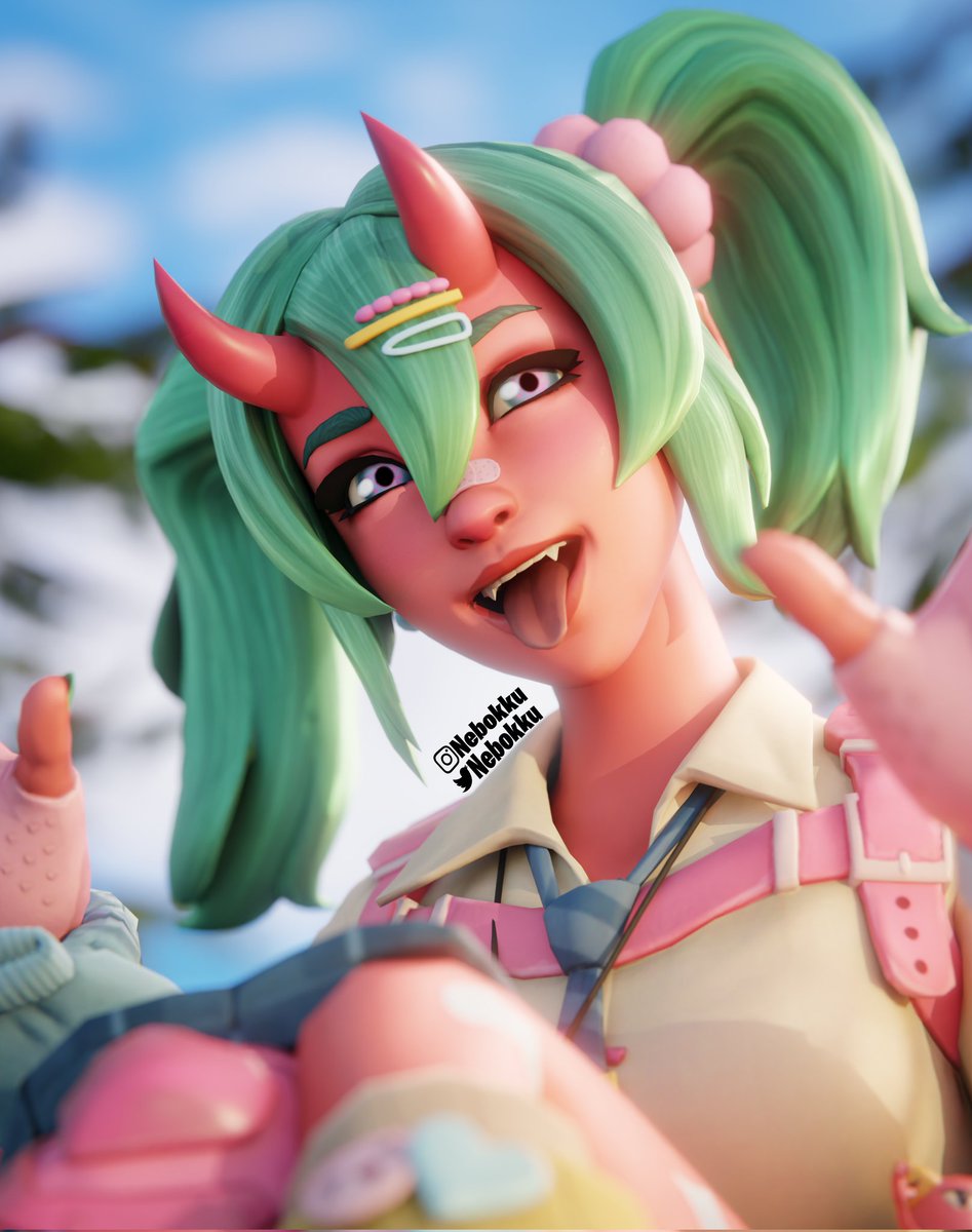 Nemia is chilling ✨️ 
#fortnite #FortniteArt #fnart #blender