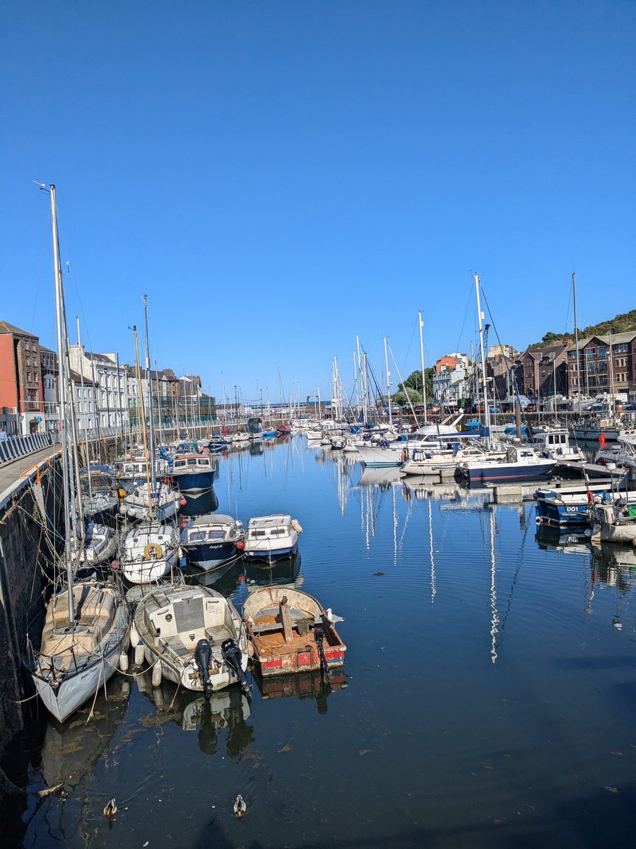 Douglas harbour this afternoon: move over San Tropez!