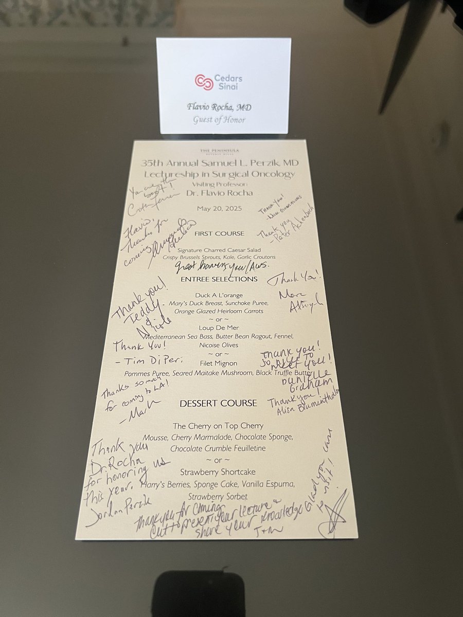 Flavio G Rocha, MD, FACS, FSSO (@flaviorochamd) on Twitter photo Humbled and grateful 🙏🏼 to the Perzik family
and <a href="/DeptSurgeryCS/">Department of Surgery at Cedars-Sinai</a> for invitation to deliver
the Samuel L Perzik Lecture in Surgical Oncology
It was great to learn about the history of the
department, catch up with colleagues and meet
the residents and fellows <a href="/CedarsSinai/">Cedars-Sinai</a> Humbled and grateful 🙏🏼 to the Perzik family
and <a href="/DeptSurgeryCS/">Department of Surgery at Cedars-Sinai</a> for invitation to deliver
the Samuel L Perzik Lecture in Surgical Oncology
It was great to learn about the history of the
department, catch up with colleagues and meet
the residents and fellows <a href="/CedarsSinai/">Cedars-Sinai</a>