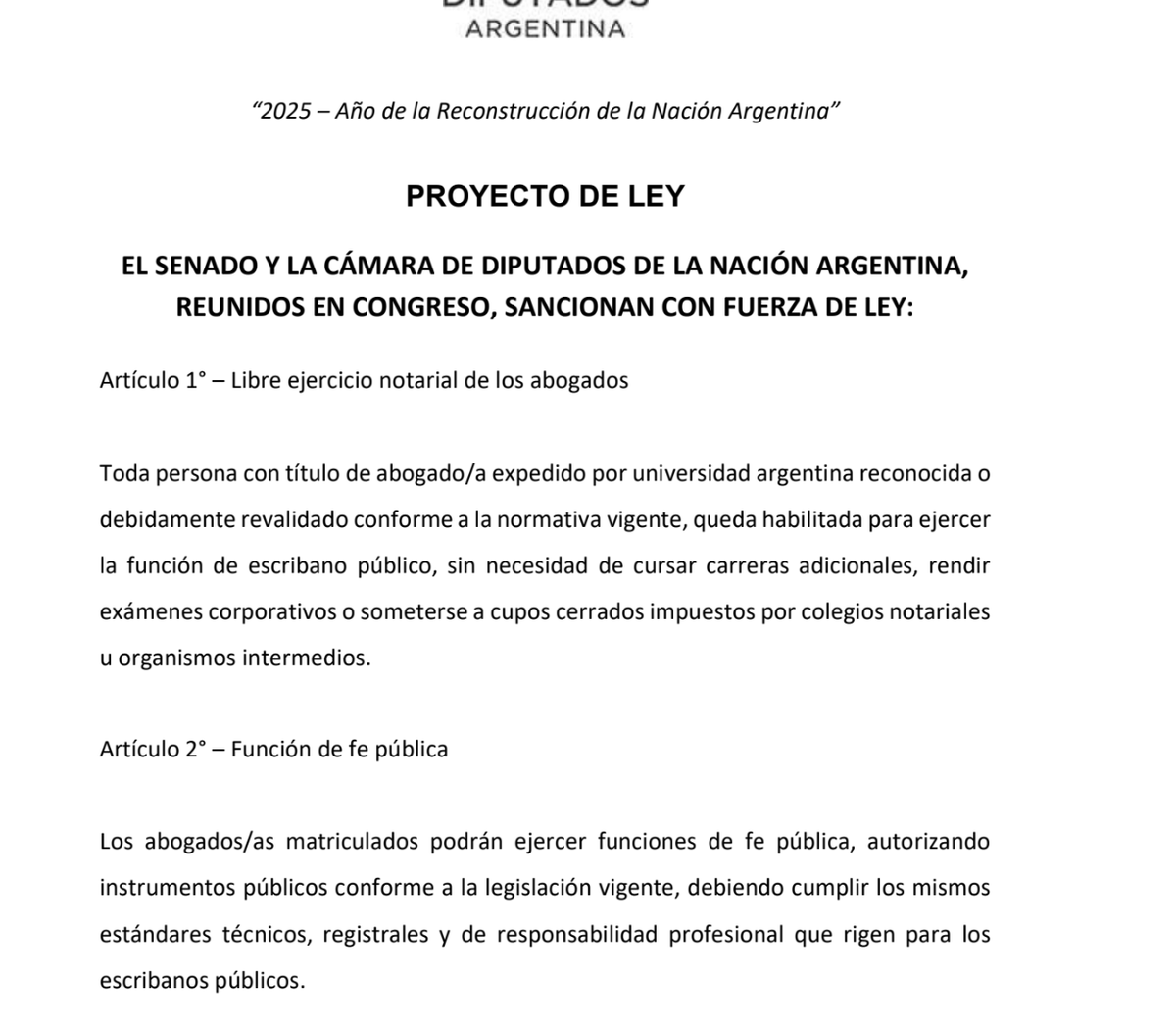 🚨 MILEI QUIERE ELIMINAR LOS ESCRIBANOS 🚨

Hoy los escribanos son un grupo cerrado, con cupos donde muy pocos pueden acceder. Por esto cobran comisiones altisimas por tramites meramente administrativos. 

En EE.UU 🇺🇸, para los que no conocen, los escribanos son cualquier persona